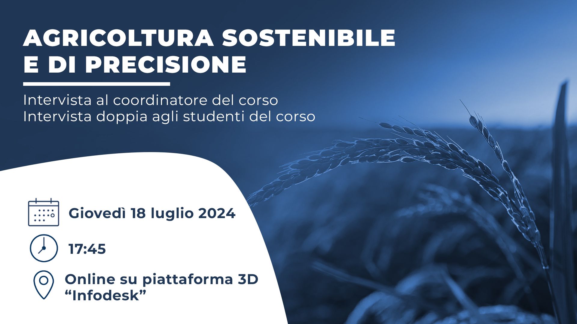 Agricoltura sostenibile e di precisione